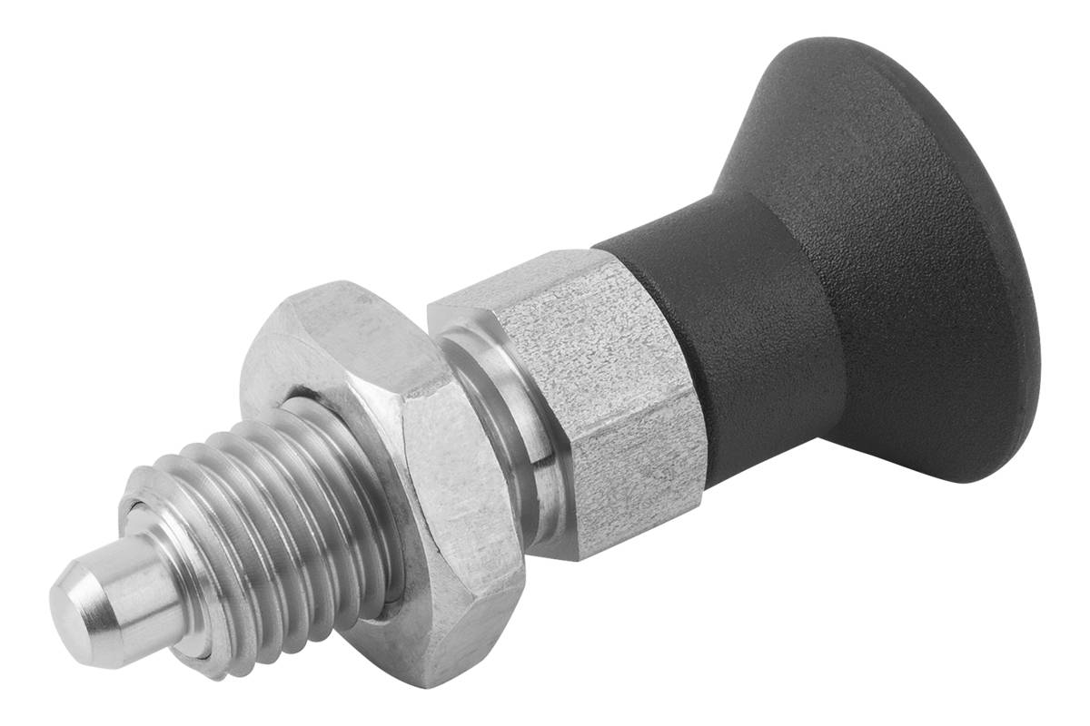 Norelem 03089-02308A6, Indexierungsstößel, ohne Sperrschlitz, Edelstahl, gehärtet-1