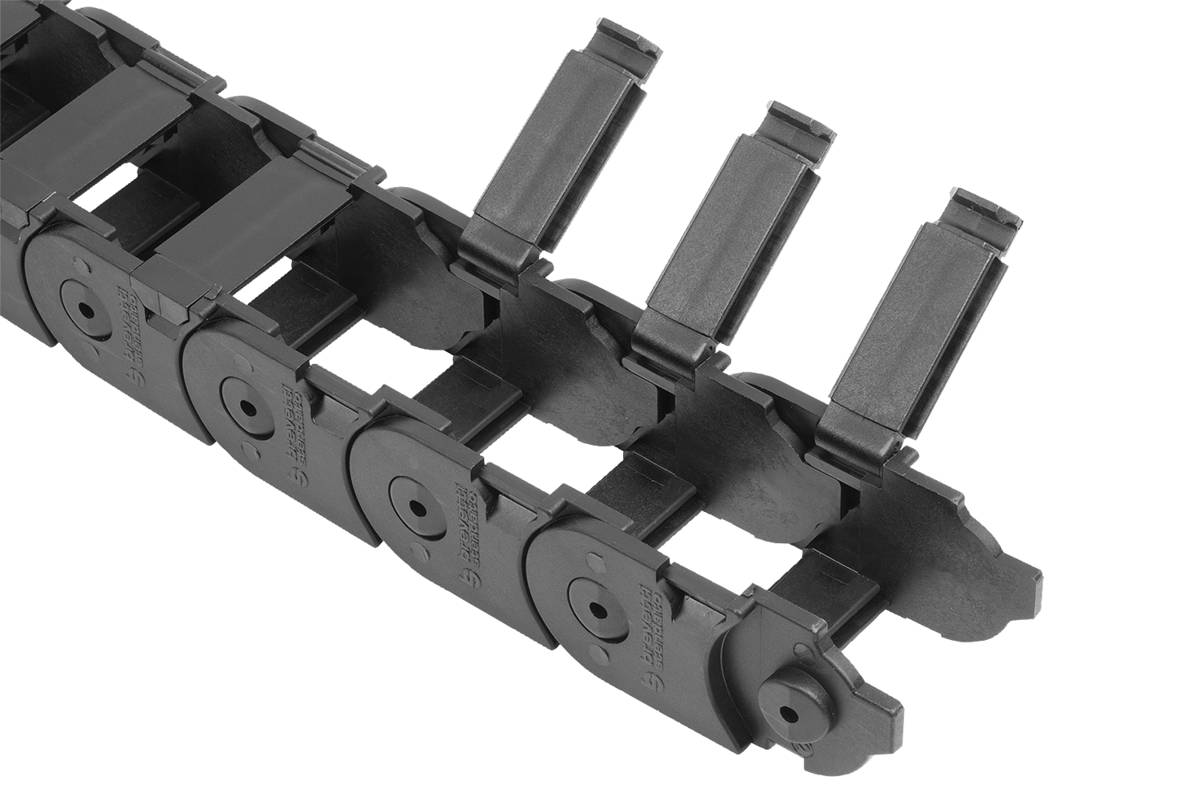 Norelem 80850-20-251030501, Energieversorgungsketten, im Innenradius zu öffnen, Polyamid-0