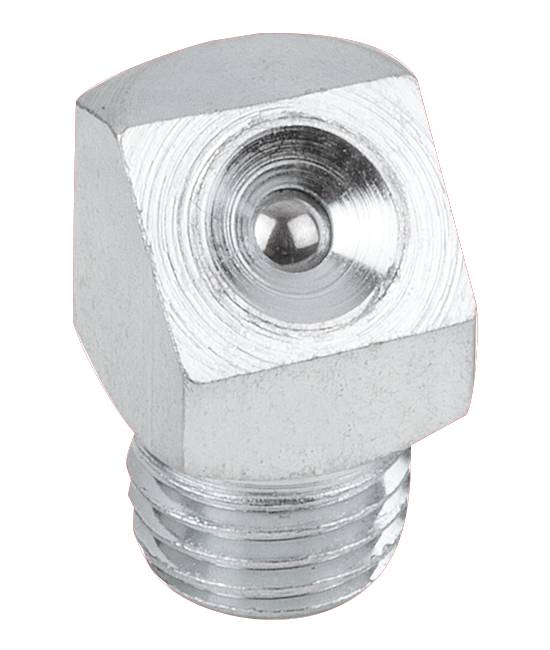 Norelem 97942-1206100, Trichter-Schmiernippel, gewinkelt 45°, Stahl, verzinkt-0