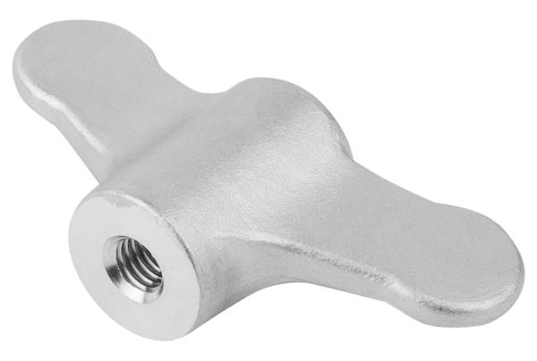 Norelem 06651-2A31, Flügelgriff, rostfreier Stahl, gestrahlt