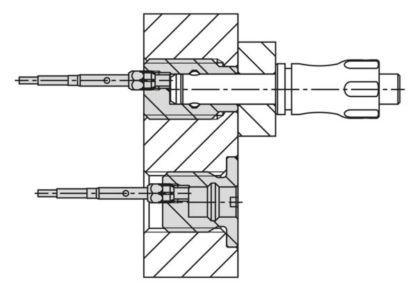 Norelem 03197-15-11061601, Adapterbuchse, mit Statussensor, Edelstahl, blank