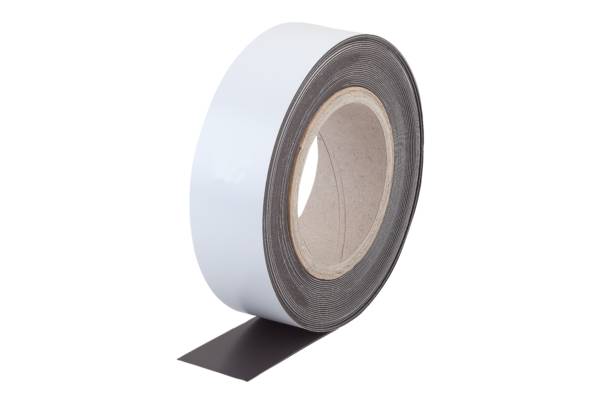 Norelem 96460-301, Magnetstreifen Rolle, weiß