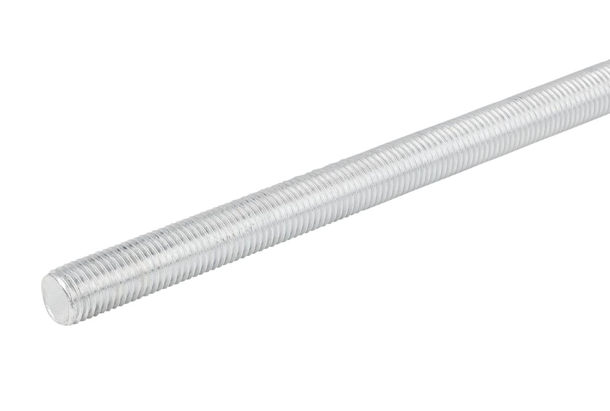 Norelem 07640-201, Gewindestange, RH-Gewinde, Stahl, verzinkt-0