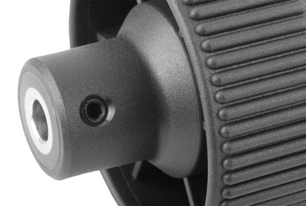 Norelem 06268-11CM5, Rändelknopf, mit Griff, thermoplastischer Kunststoff, schwarzgrau RAL 7021