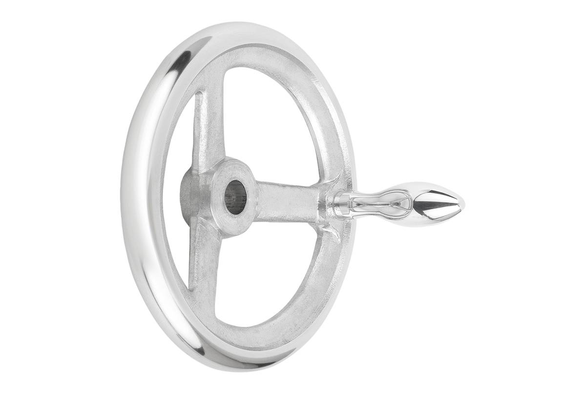 Norelem 06273-2180XCQ, Handrad, geriebenes Loch, Aluminium-0