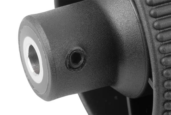 Norelem 06268-11CM, Rändelknopf, mit Griff, thermoplastischer Kunststoff, schwarzgrau RAL 7021