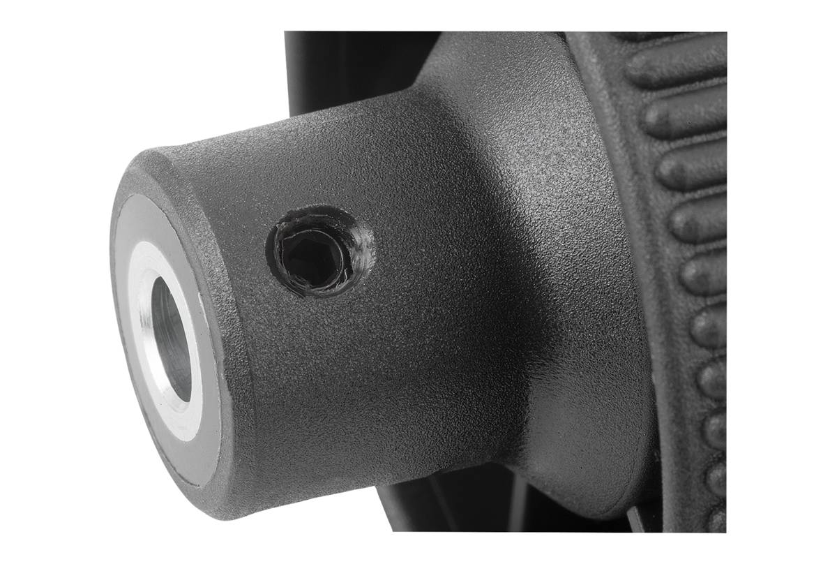 Norelem 06268-13CN6, Rändelknopf, mit Griff, thermoplastischer Kunststoff, schwarzgrau RAL 7021-2