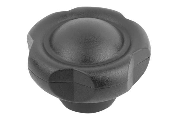Norelem 06253-6316, Fünfsterngriff Thermoplast, schwarzgrau RAL 7021
