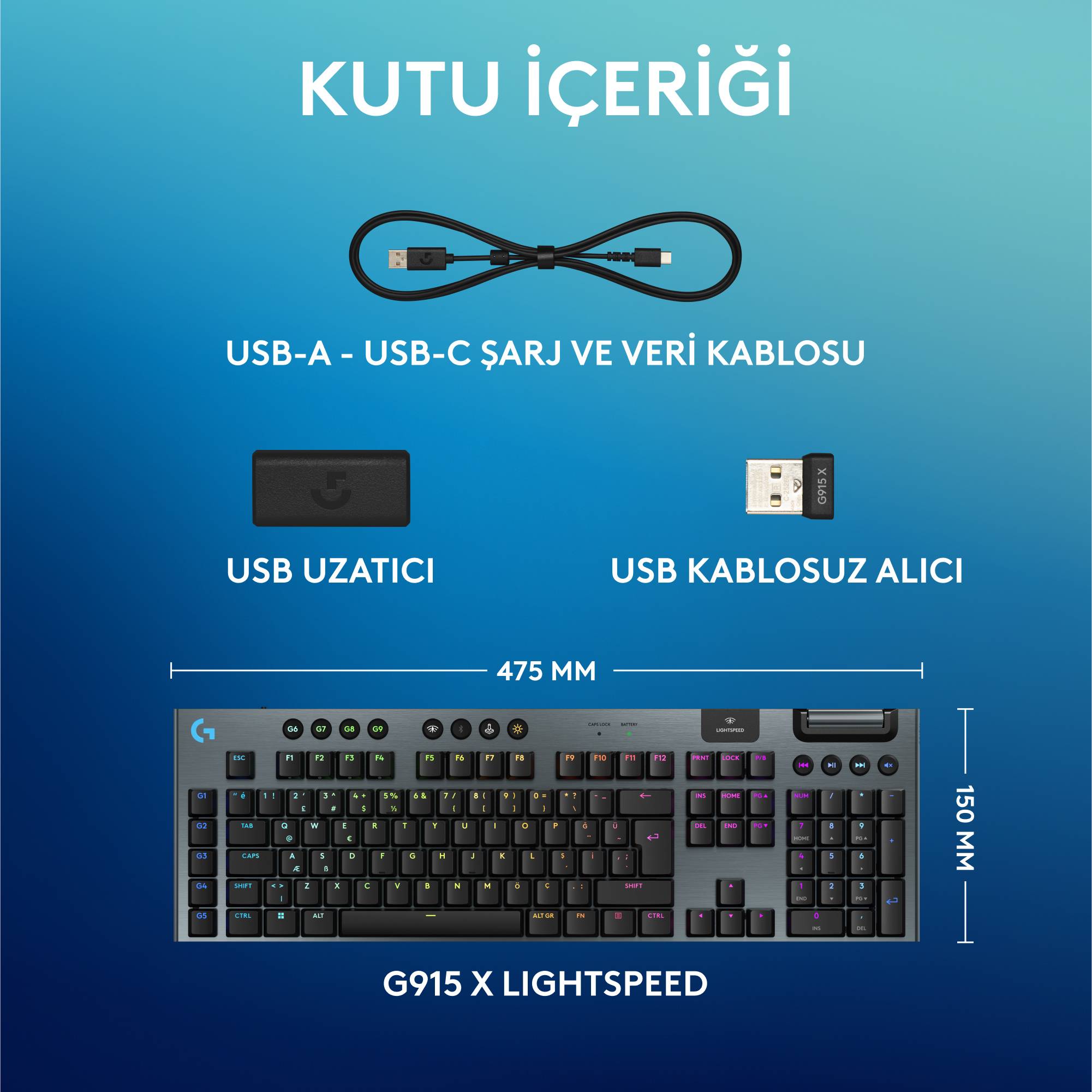 Logitech G G915 X - Tastatur - LIGHTSPEED - hintergrundbeleuchtet-4