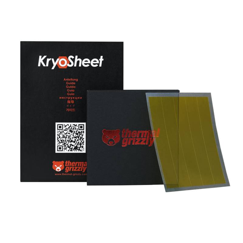 Thermal Grizzly KryoSheet, Thermalpolster, Graphen, Grau, 150 °C, -250 °C, 44 mm-2