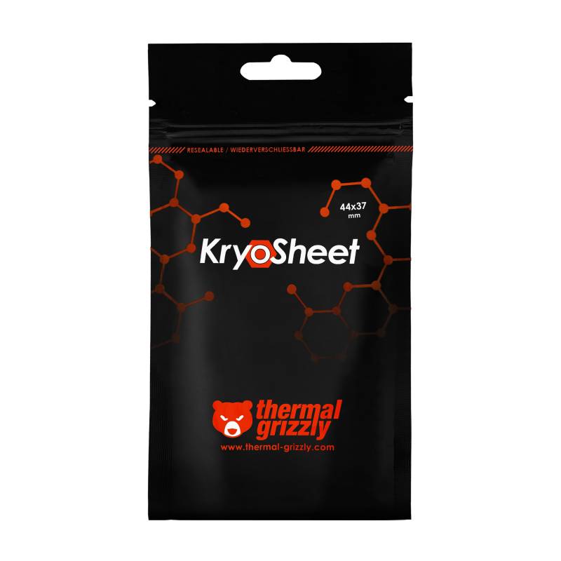 Thermal Grizzly KryoSheet, Thermalpolster, Graphen, Grau, 150 °C, -250 °C, 44 mm-3