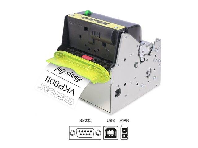 Custom VKP80II RX, Thermodruck, POS-Drucker, 203 x 203 DPI, 8 dot, 220 mm/sek, PC437, PC850, PC858, PC860, PC863, PC86-0
