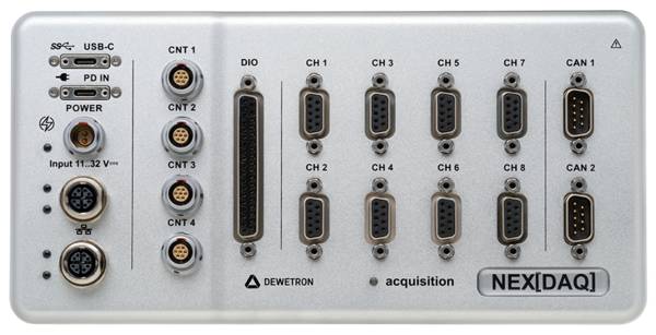 NEX[DAQ]-200 - USB-Datenerfassungssystem mit 8 analogen Eingängen, 2 CAN-FD
