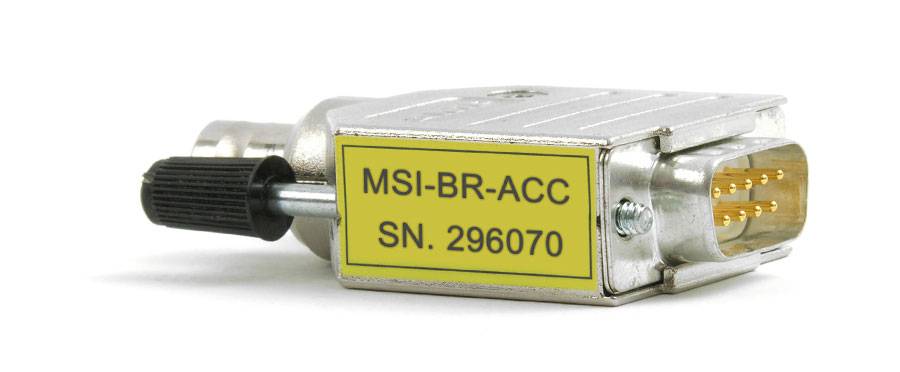 MSI-BR-ACC - Adapter zum Anschluss von Konstantstromsensoren (ICP® Sensoren) an Brücken-Eingänge mit D-SUB-9-0