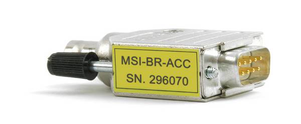 MSI-BR-ACC - Adapter zum Anschluss von Konstantstromsensoren (ICP® Sensoren) an Brücken-Eingänge mit D-SUB-9