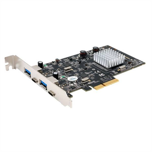 EXSYS EX-12005 4 Port USB 3.2 Gen2 PCIe Karte 2x USB-A und 2x USB-C