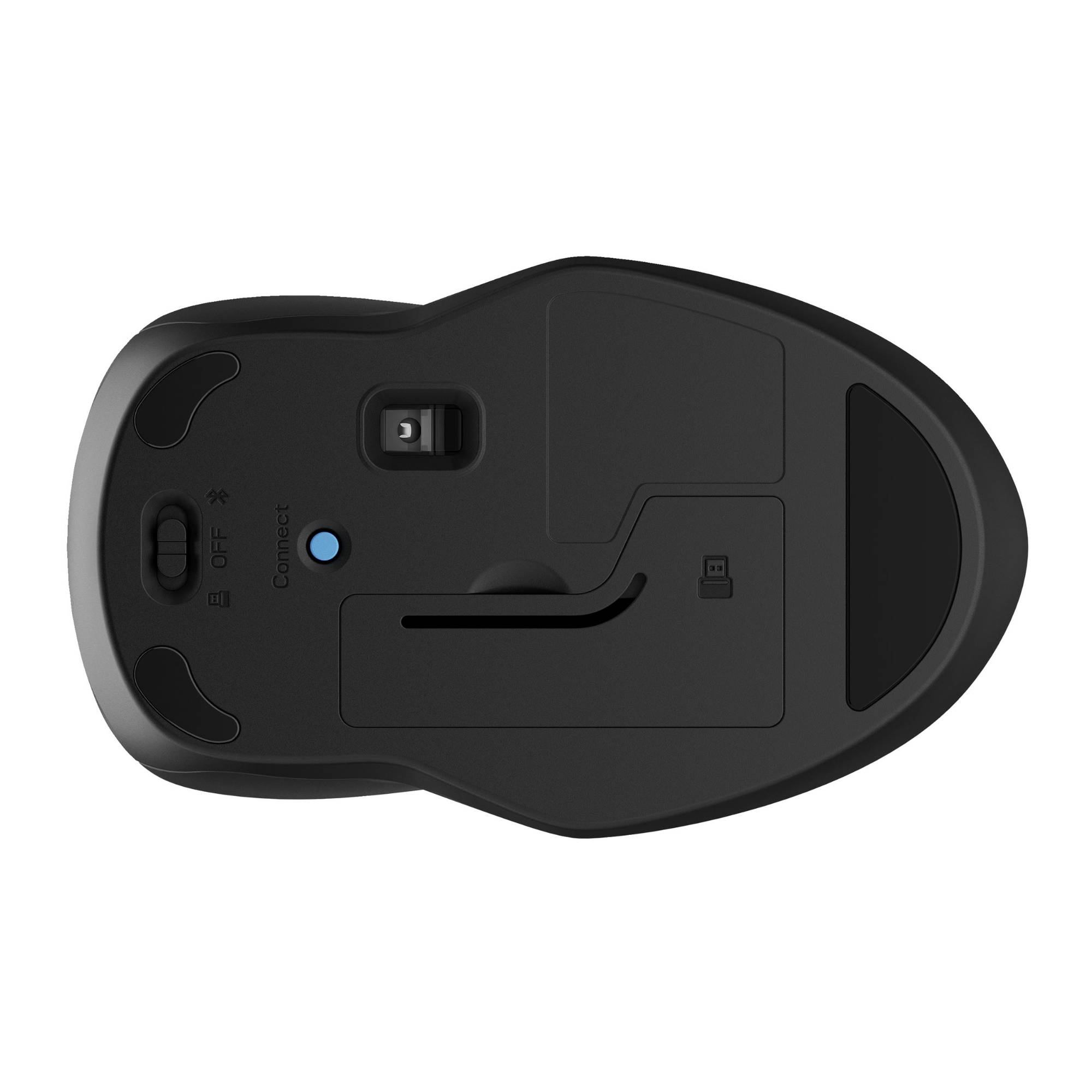 HP 255 - Maus - 3 Tasten - kabellos - 2.4 GHz, Bluetooth - kabelloser Empfänger (USB)-2