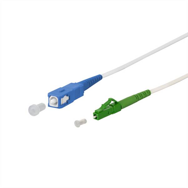 METZ CONNECT OpDAT Patchkabel, SC-S/LC-S APC OS2, 12 m