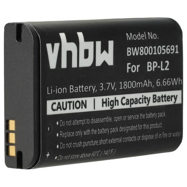 vhbw Akku kompatibel mit Teac DR-100 | DR-1, GT-R1, DR-100MKII Diktiergerät (1800 mAh, 3,7 V, Li-Ion)