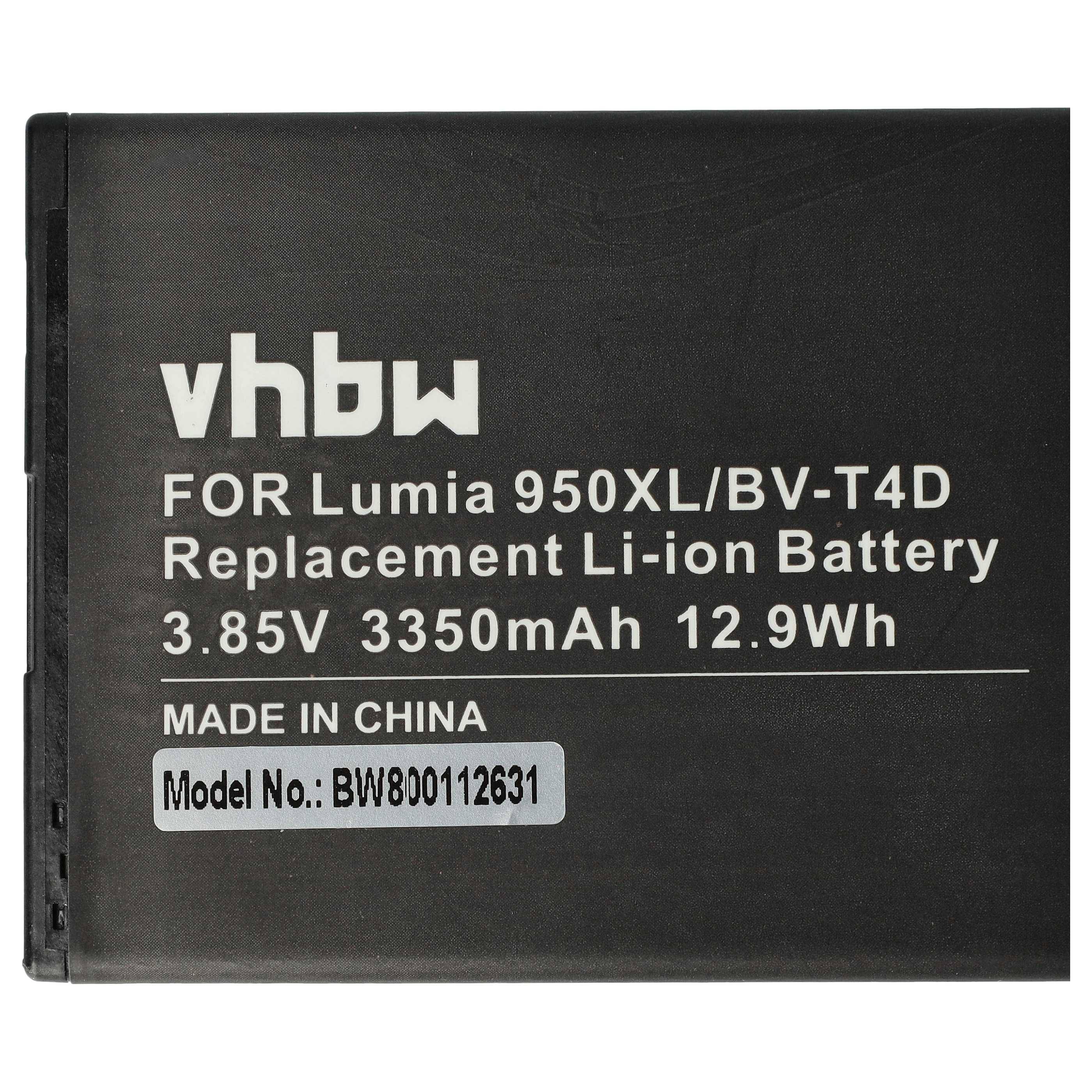 vhbw Akku Ersatz für Microsoft / Nokia BV-T4D | für Handy Smartphone Telefon (2950 mAh, 3,9 V, Li-Ion)-4