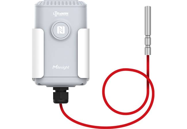 MILESIGHT IOT - Milesight EM500-PT100, Temperatursensor, 200 - 800 °C, Akku, Lithium-Thionylchlorid (LiSOCl2), 19000 mAh