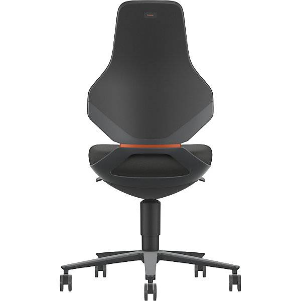 Arbeitsdrehstuhl TEXON Labor+Produktion mit Rollen Höhenverstellbereich 450 - 620 mm Stoff schwarz. bimos-3