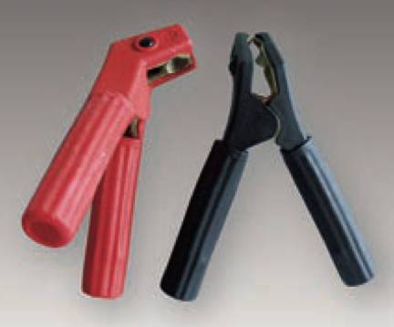 Deutronic Batterieladezangen Set schwarz & rot, 200A, vollisoliert gewinkelt-0