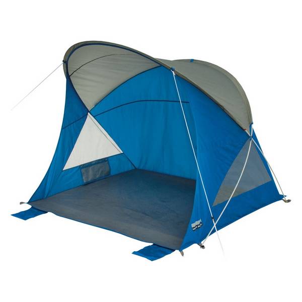 Strandmuschel Sevilla blau/grau