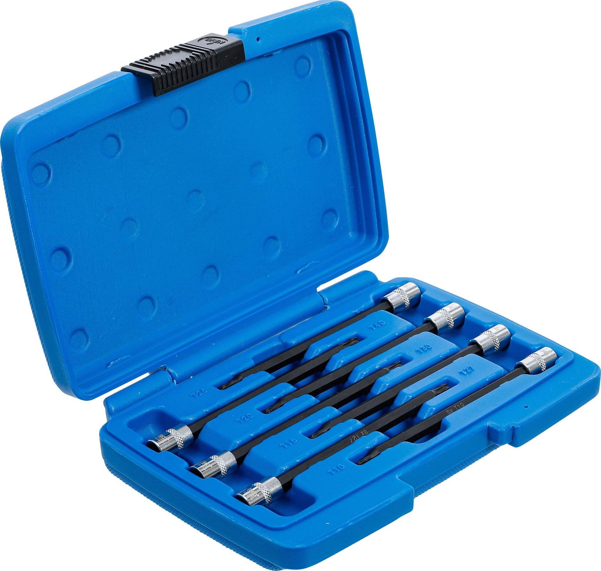 Bit-Einsatz-Sortiment Antrieb Innenvierkant 6,3 mm (1/4") T-Profil (für Torx) mit Kugelkopf T10 - T-1