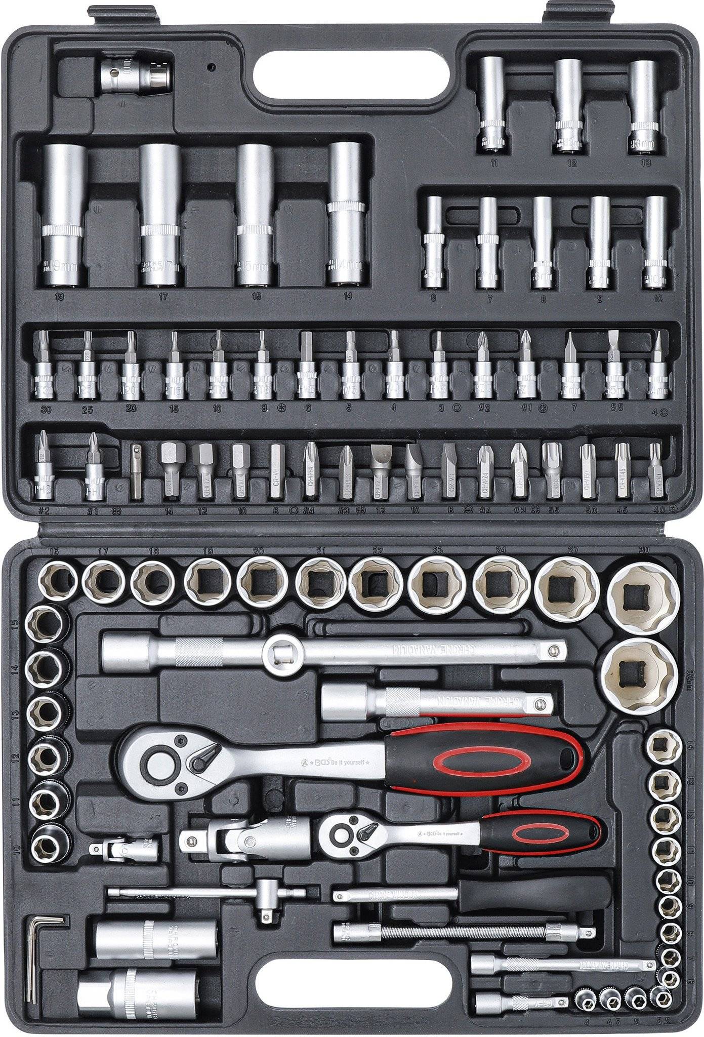 Steckschlüssel-Satz Antrieb 6,3 mm (1/4") / 12,5 mm (1/2") 94-tlg.-3