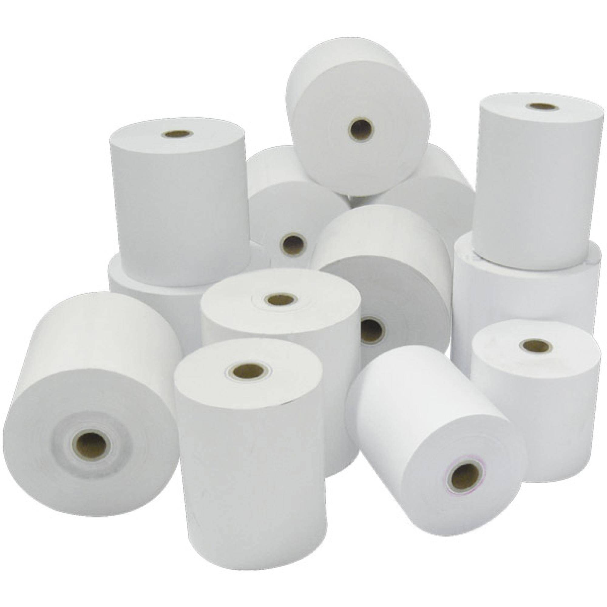 Bonrolle, Normalpapier (mit Durchschlag), 76mm, weiß, gelb-0
