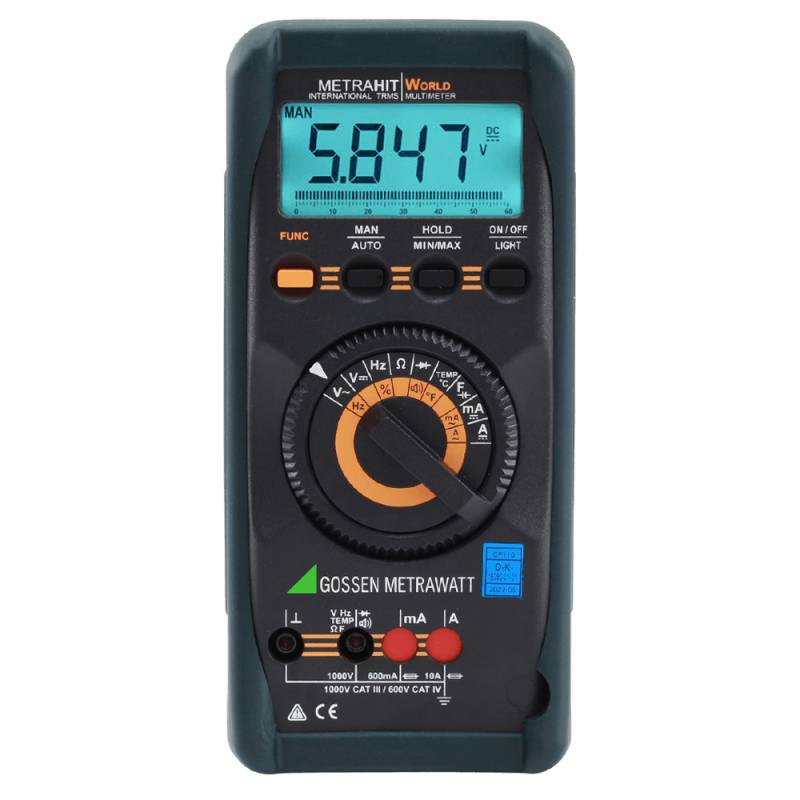 Gossen Metrawatt M206A | Metrahit WORLD Multimeter,Hand 3 6/7 Stellen, DAkkS Kalibrierschein