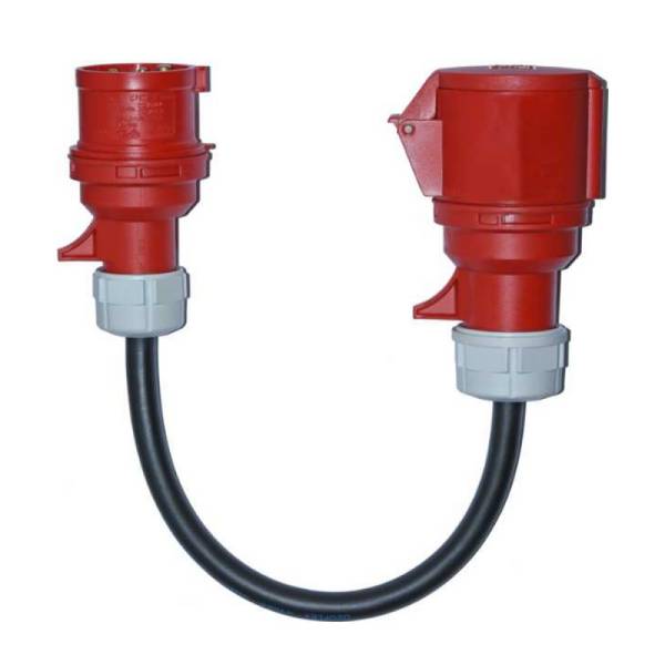 Gossen Metrawatt Z750F | Adapterkabel CEE 16A Stecker auf CEE 32A Kupplung, 0,5 m Länge