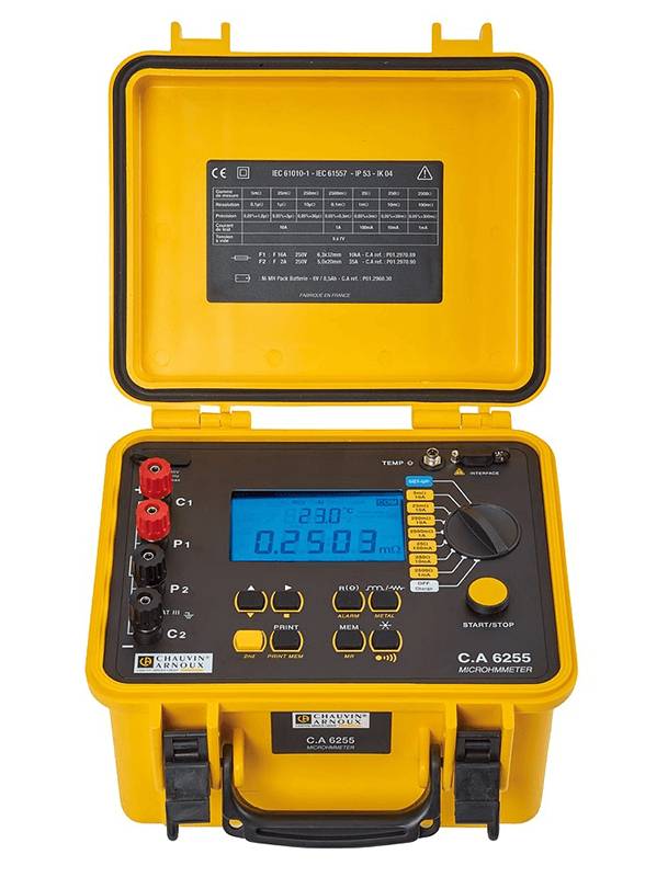 Chauvin Arnoux P01143221 | CA6255 Microohmmeter 0,1 µOhm bis 2500 Ohm-0