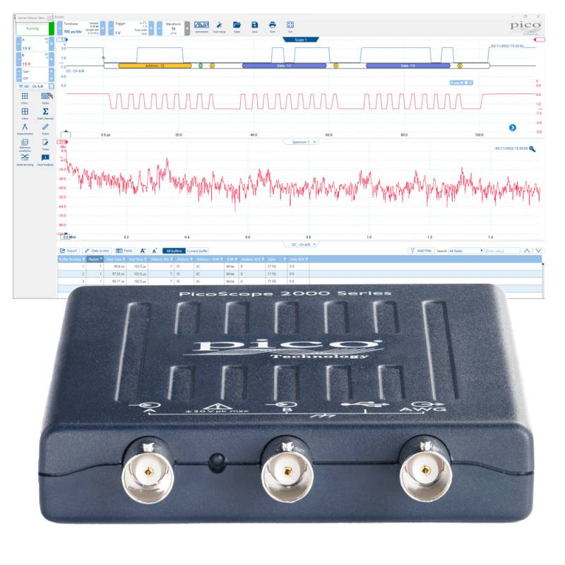 Pico Technology PicoScope 2204A | USB-Oszilloskop, DSO, 2-Kanal, 10 MHz (PP906)-0