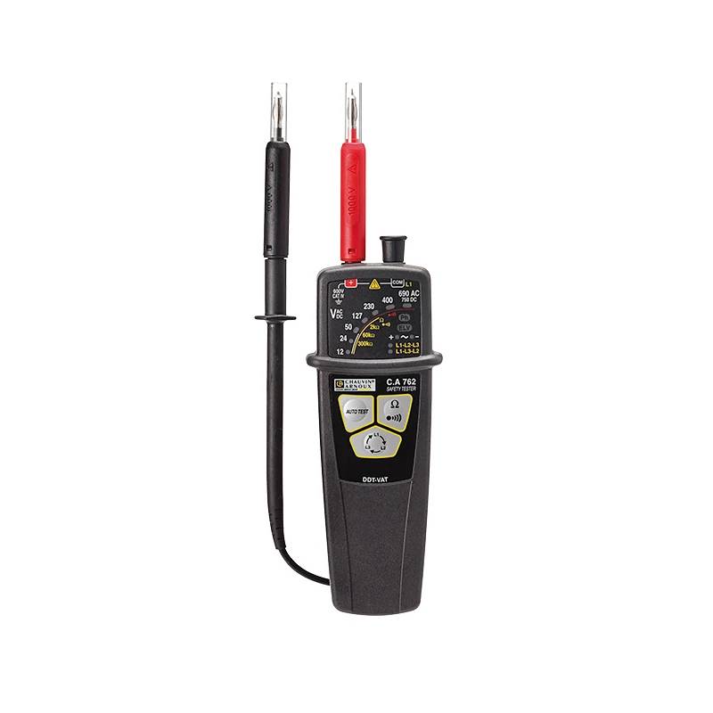 Chauvin Arnoux P01191762D | C.A 762 Spannungsprüfer mit IP2X-Prüfspitzen-0