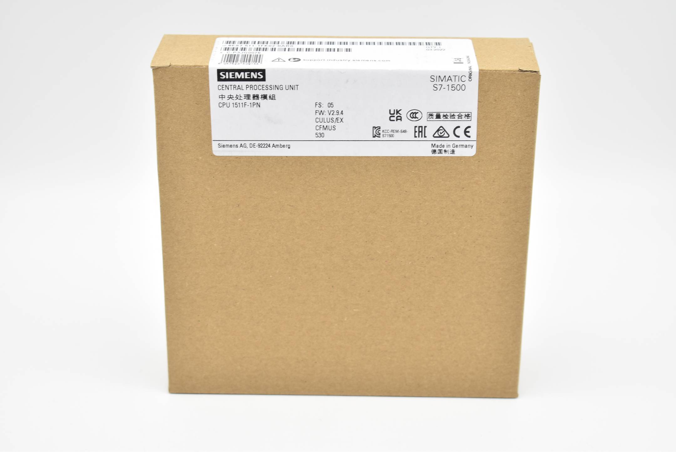 CPU 1511F-1 PN, 225KB Prog, 1MB Daten-2