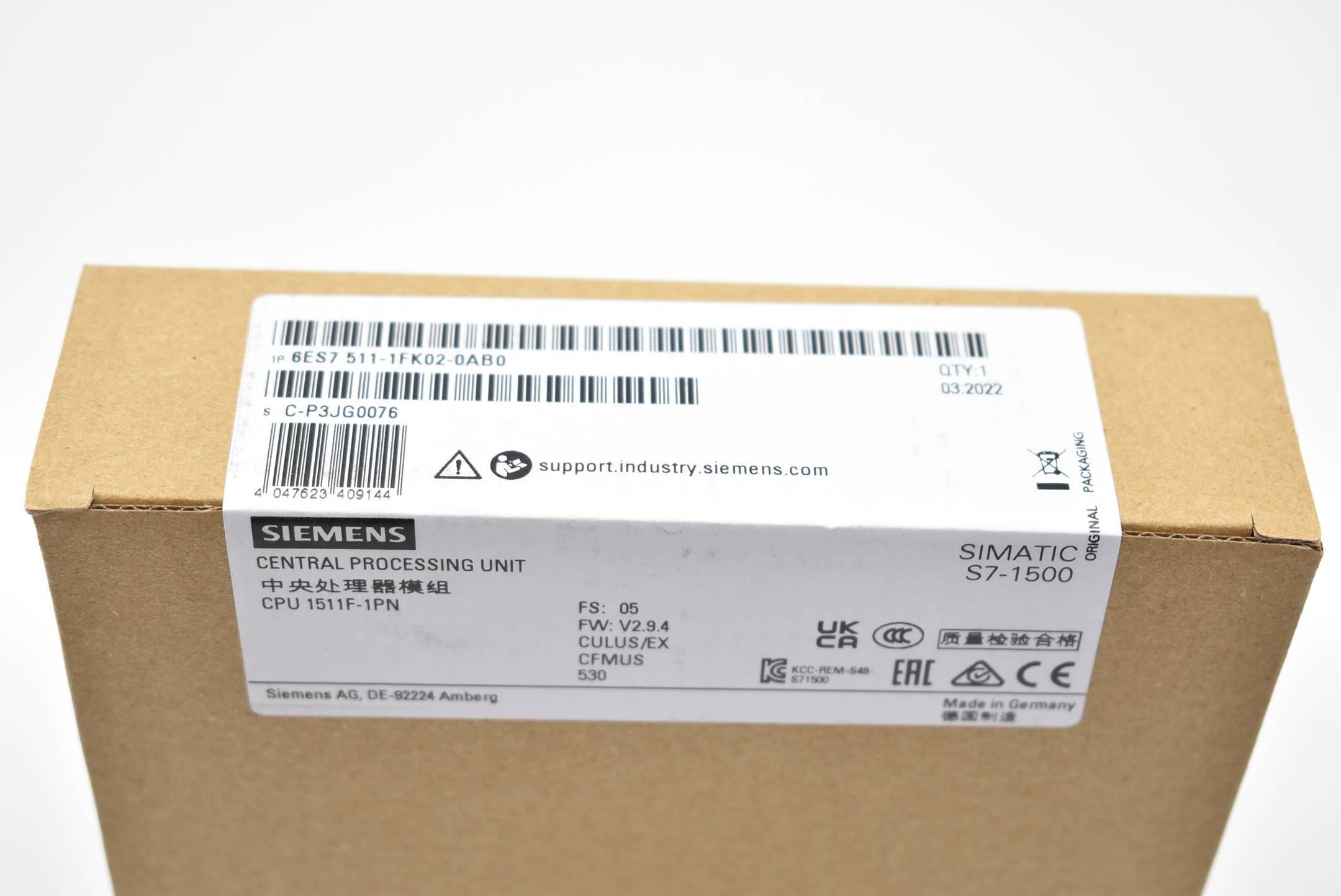 CPU 1511F-1 PN, 225KB Prog, 1MB Daten-3