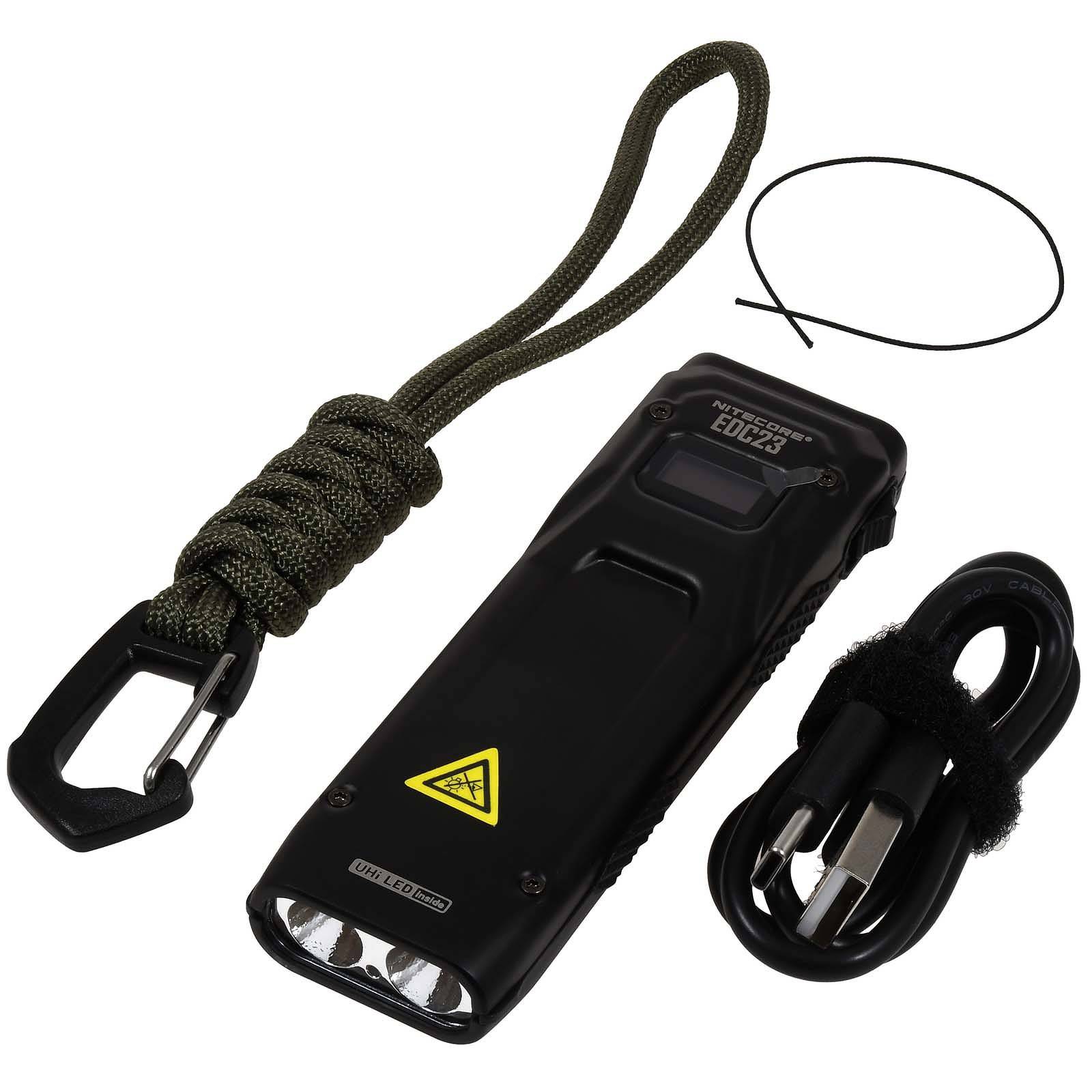 Nitecore EDC23 SABER Taschenlampe 2500 Lumen USB-C schwarz, Li-Ion-0