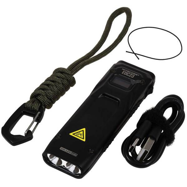 Nitecore EDC23 SABER Taschenlampe 2500 Lumen USB-C schwarz, Li-Ion