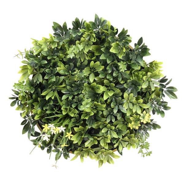 Pflanzenmatte /-wand Vertikaler Garten LEAFLUXE WALL 2 50x50cm rund grün hjh LIVING