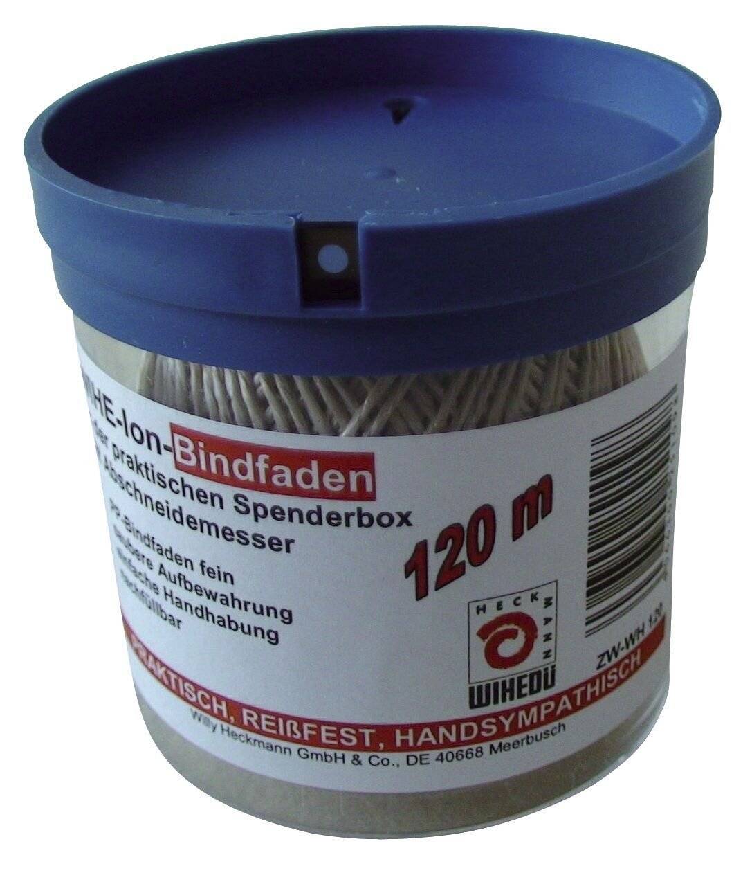 Kordelbox mit Bindfaden (PP) - fein, bis 5 kg, 120-0