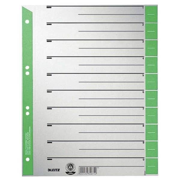 Leitz Trennblatt 16520055 DIN A4 230g Karton grün 100 St./Pack.-3