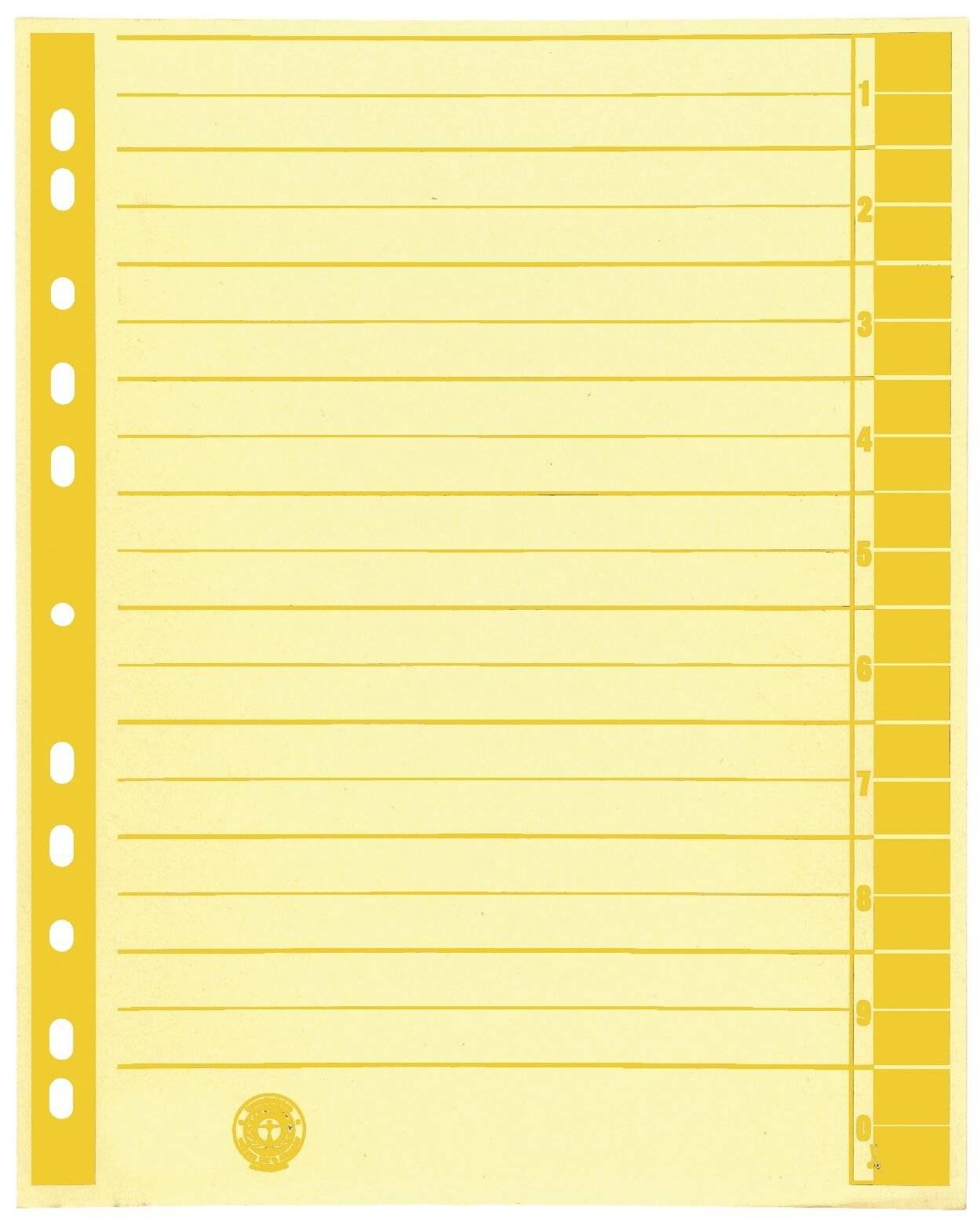 Trennblatt RC Karton A4 ch/ge 100 St. 9541102100-1