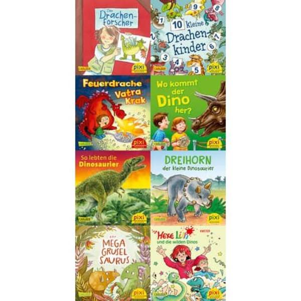 Bilderbuch Pixi Serie 279: Dinos und Drachen, sortiert CAR