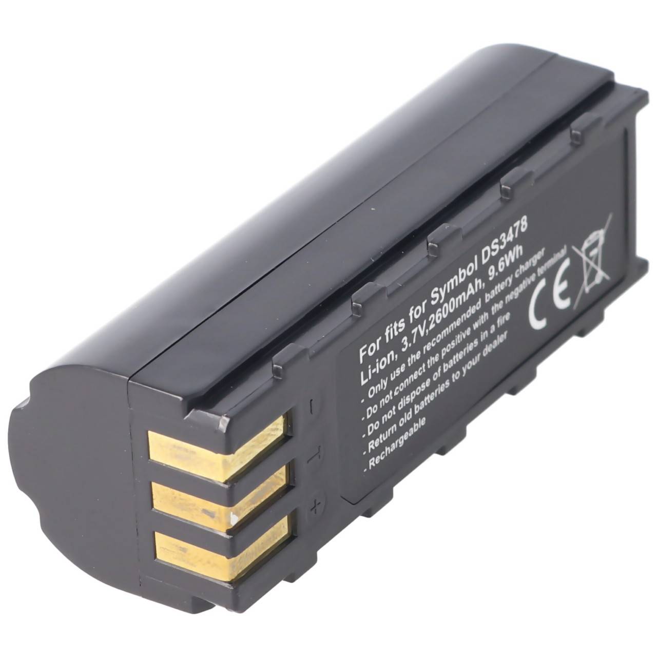 Akku passend für Symbol DS3478, Li-Ion, 3,7V 2600mAh, 9,6Wh-1