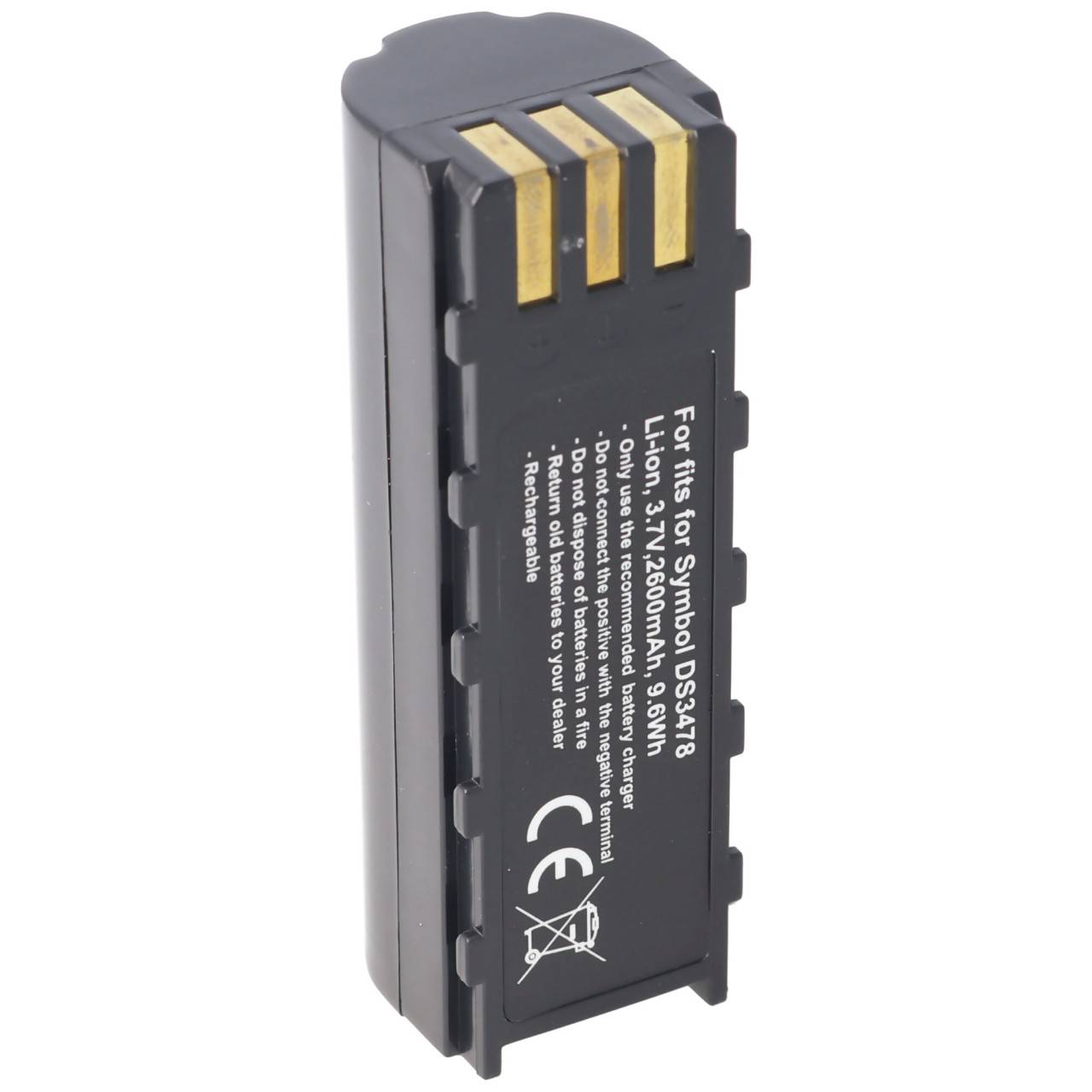 Akku passend für Symbol DS3478, Li-Ion, 3,7V 2600mAh, 9,6Wh-3