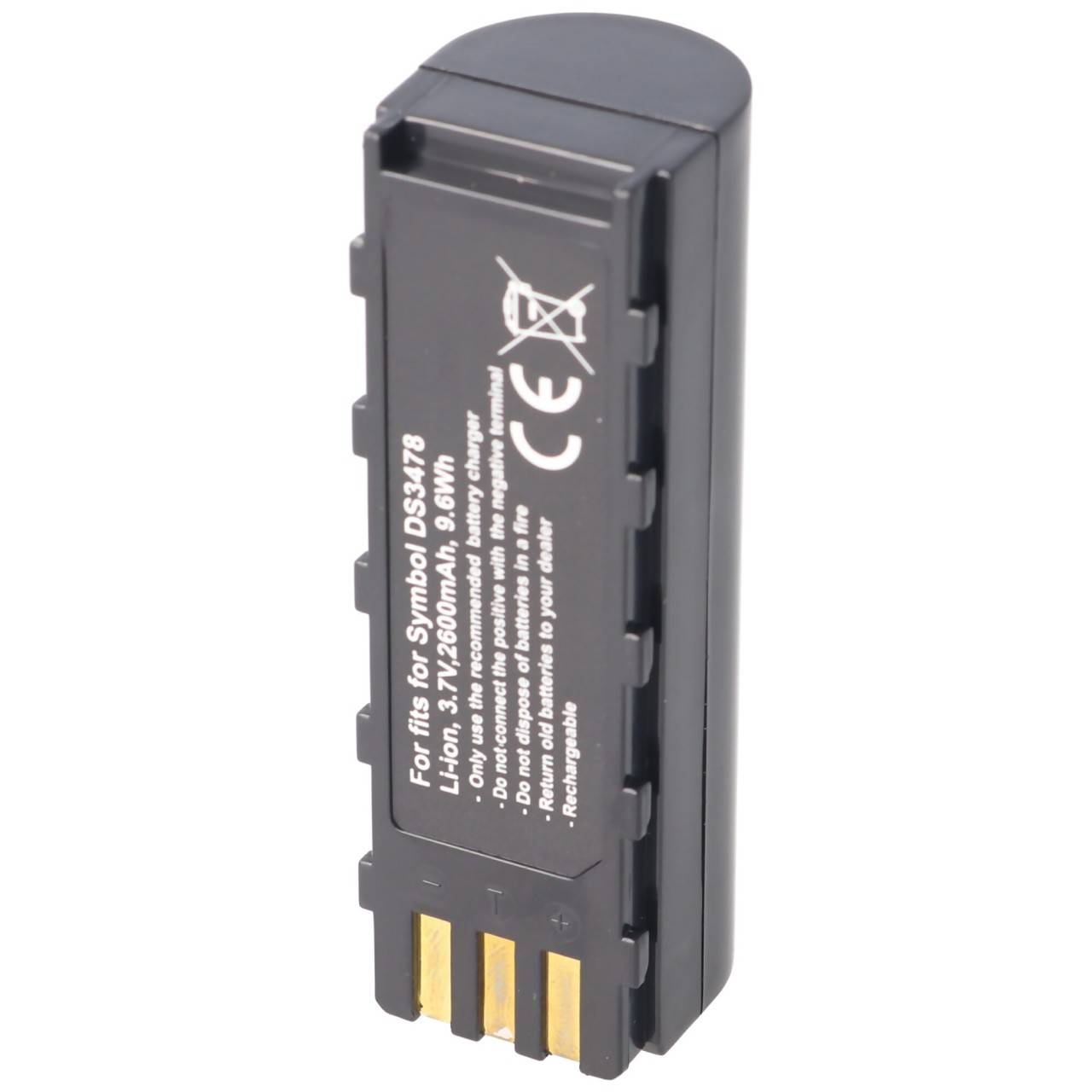 Akku passend für Symbol DS3478, Li-Ion, 3,7V 2600mAh, 9,6Wh-4