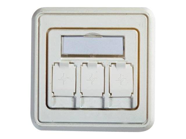 TELEGÄRTNER KARL GÄRTNER - Telegärtner - Kabelkanal-Anschlussdose - Alpine White-0