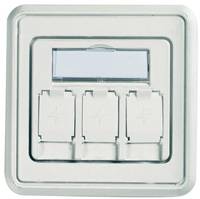 TELEGÄRTNER KARL GÄRTNER - Telegärtner - Kabelkanal-Anschlussdose - Alpine White-1